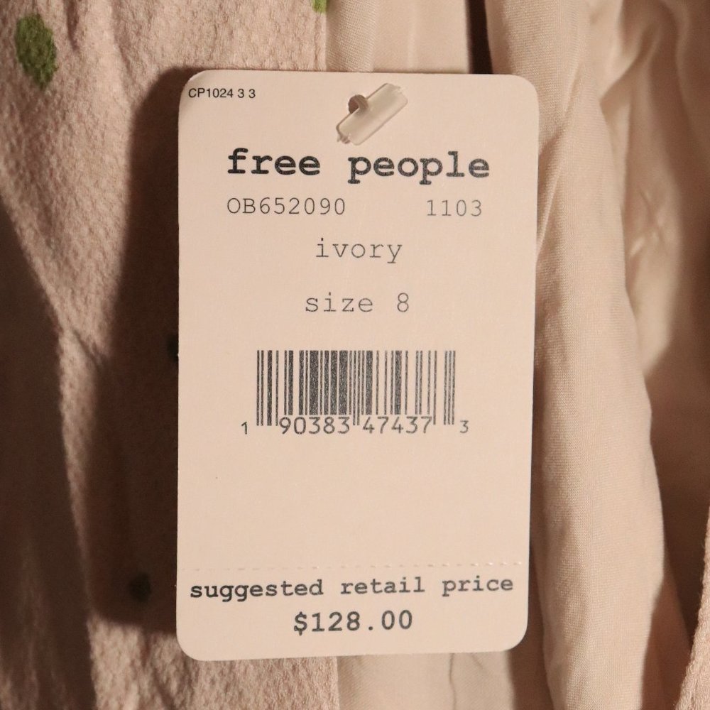 NWT Free People X Revolve Abbie Mini Dress Ivory - Picture 8 of 15